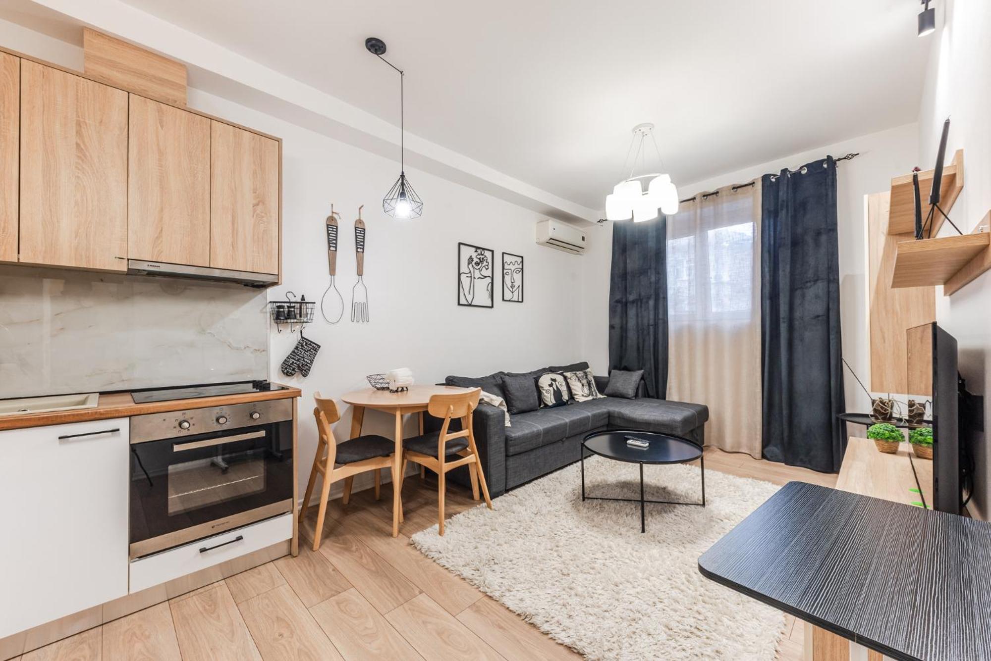 Noir Apartment By Kondo Stays Tirana Kültér fotó